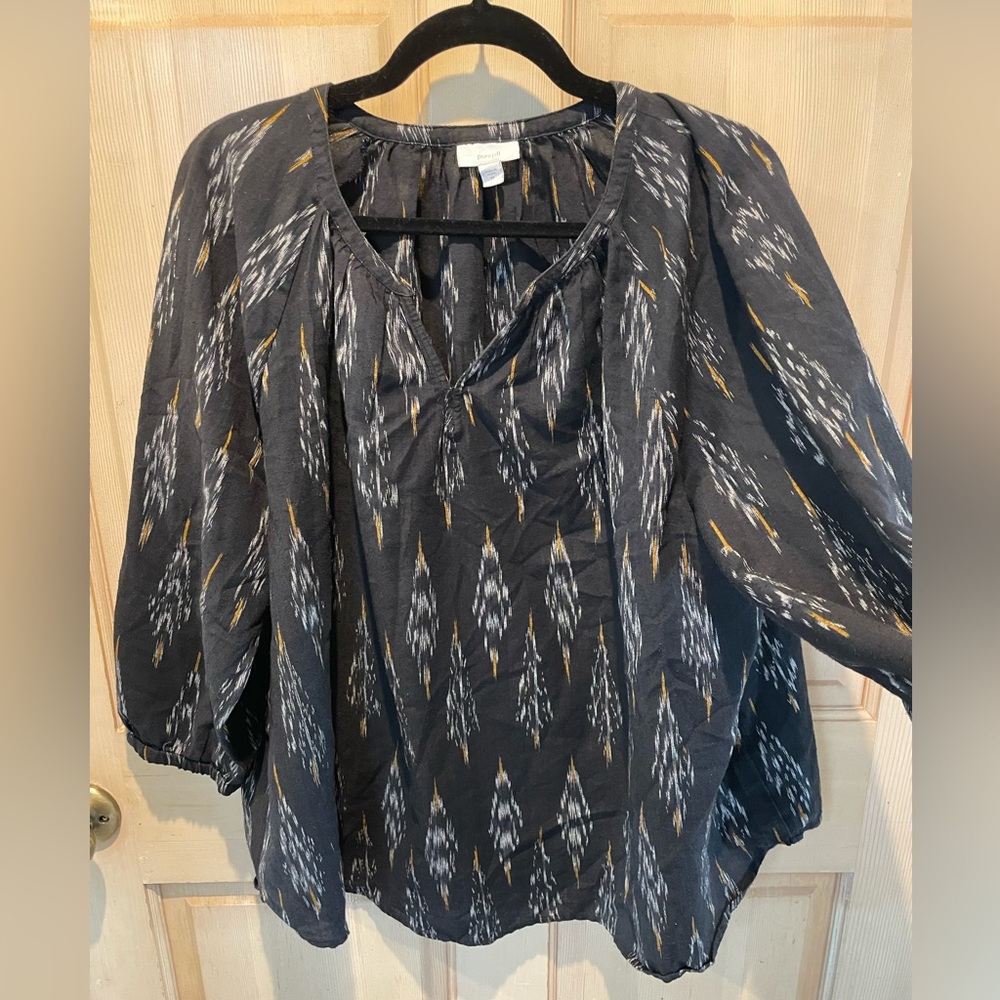 J. Jill cotton Patterned Top, beautiful print